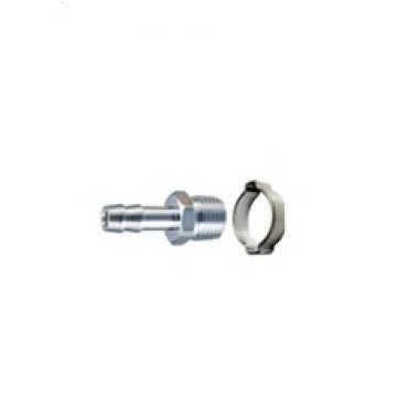 Переходник Zitrek 1/4' на ёлочку 8мм. с хомутом 018-0946