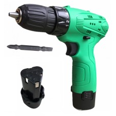 Дрель аккумуляторная Zitrek Green 12-Li (12В, 2 Li-ion аккумулятора, бита, кейс) 063-4072