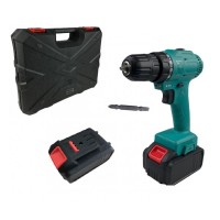 Дрель аккумуляторная бесчеточная Zitrek Greenpower 20 Pro (20В, 2 Li-ion аккумулятора 3Ач, кейс, бита) 063-4061