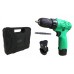 Дрель аккумуляторная Zitrek Green 12-Li (12В, 2 Li-ion аккумулятора, бита, кейс) 063-4072
