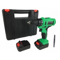 Дрель аккумуляторная бесчеточная Zitrek Greenpower 20 Pro (20В, 2 Li-ion аккумулятора 3Ач, кейс, бита) 063-4061