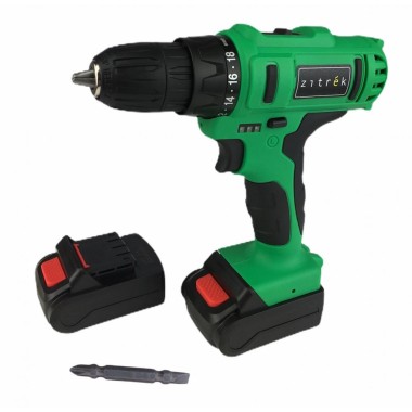 Дрель аккумуляторная Zitrek Greenpower 12-Li (12В, 2 Li-ion аккумулятора, кейс, бита) 063-4074